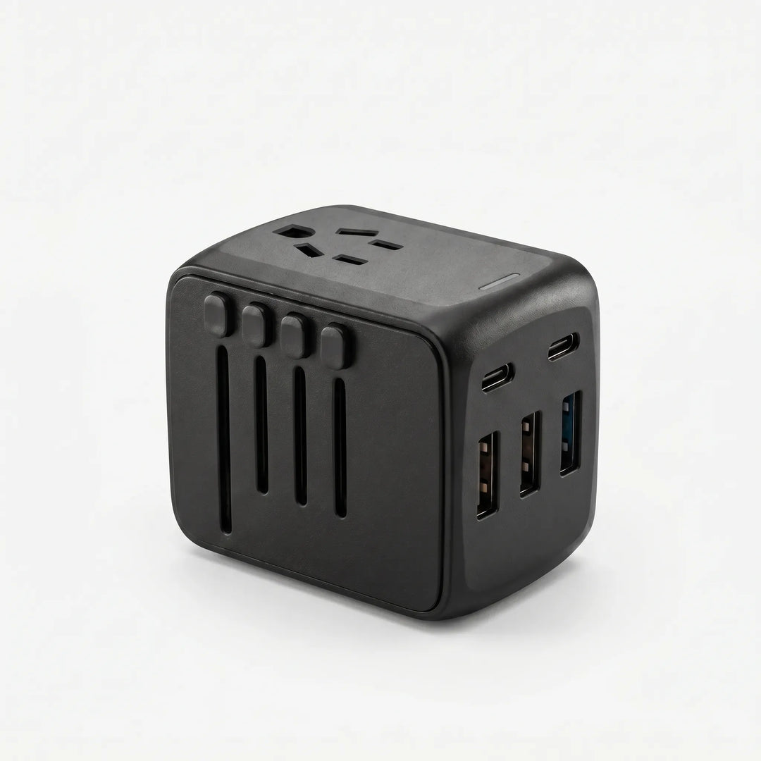 Compact Multi-Port Travel Adapter Block - Chargomix