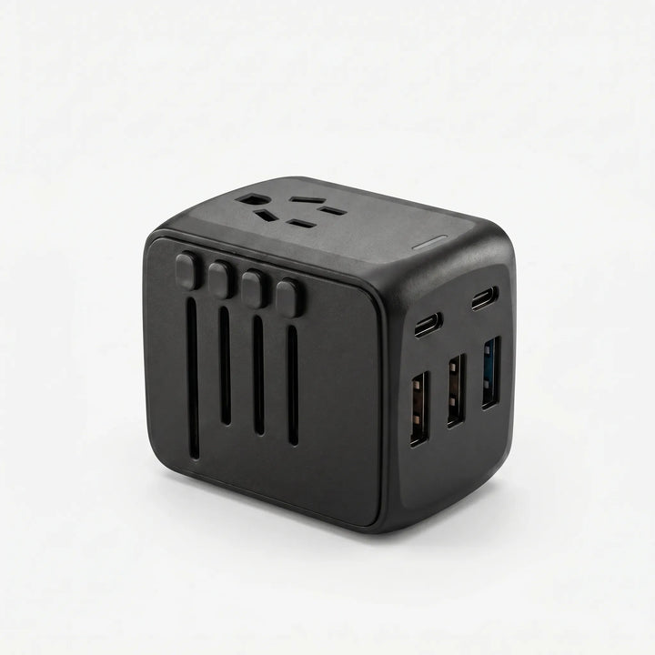 Compact Multi-Port Travel Adapter Block - Chargomix