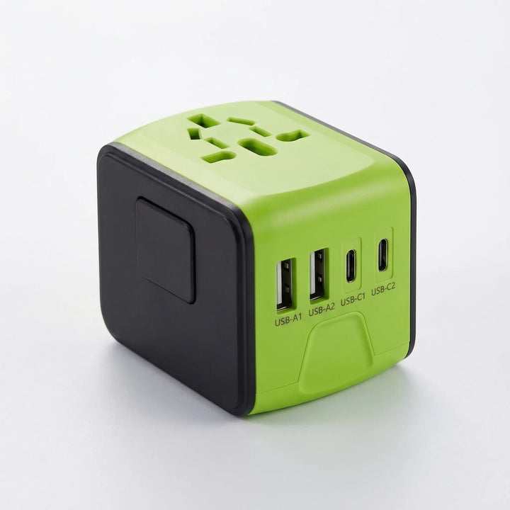 Compact Multi-Port Travel Adapter Block - Chargomix