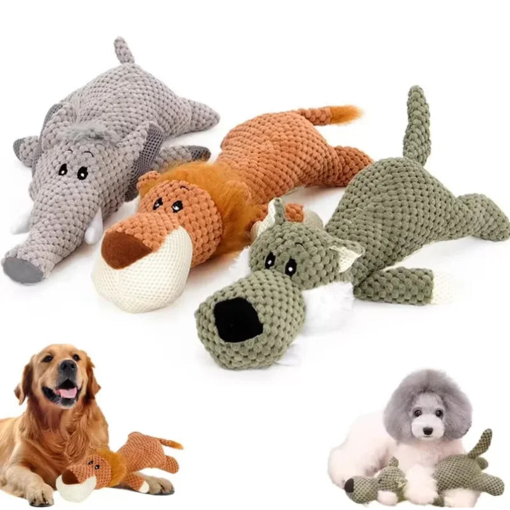 Tough Plush Dog Chew Toy for Strong Chewers 3