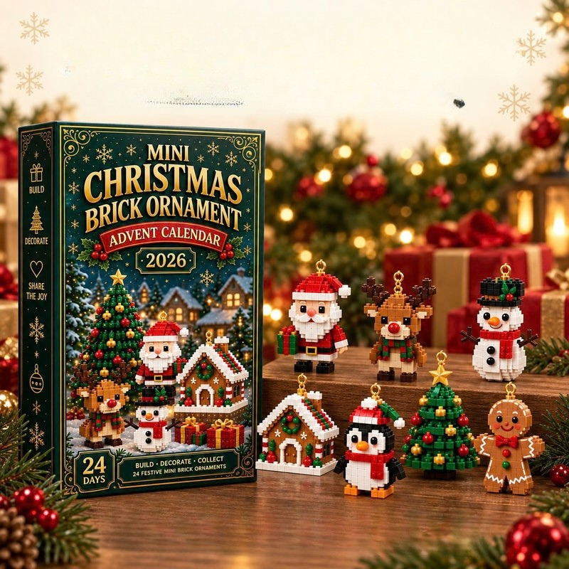 Christmas Advent Calendar with 24 Buildable Mini Figures 9