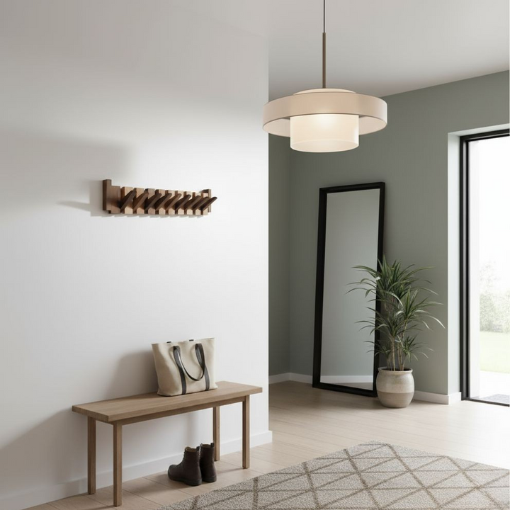 Piano Solid Wood Coat Rack | Elegant Wall Hooks 1