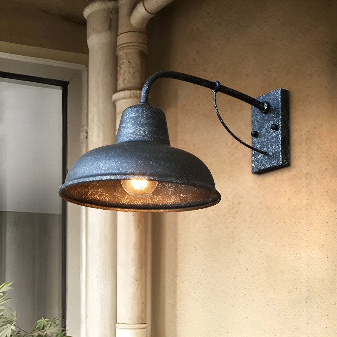 Rustic Antique-Style Iron Wall Light for Indoor and Outdoor Use 6