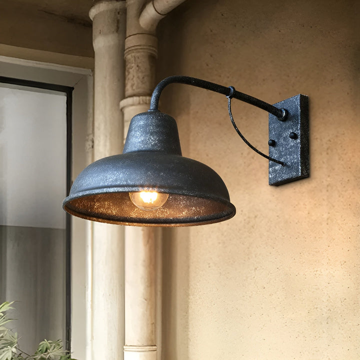 Rustic Antique-Style Iron Wall Light for Indoor and Outdoor Use 6