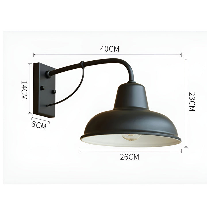 Rustic Antique-Style Iron Wall Light for Indoor and Outdoor Use 9