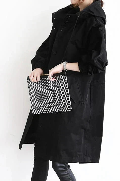 Oversized Waterproof Hooded Trench Coat 6