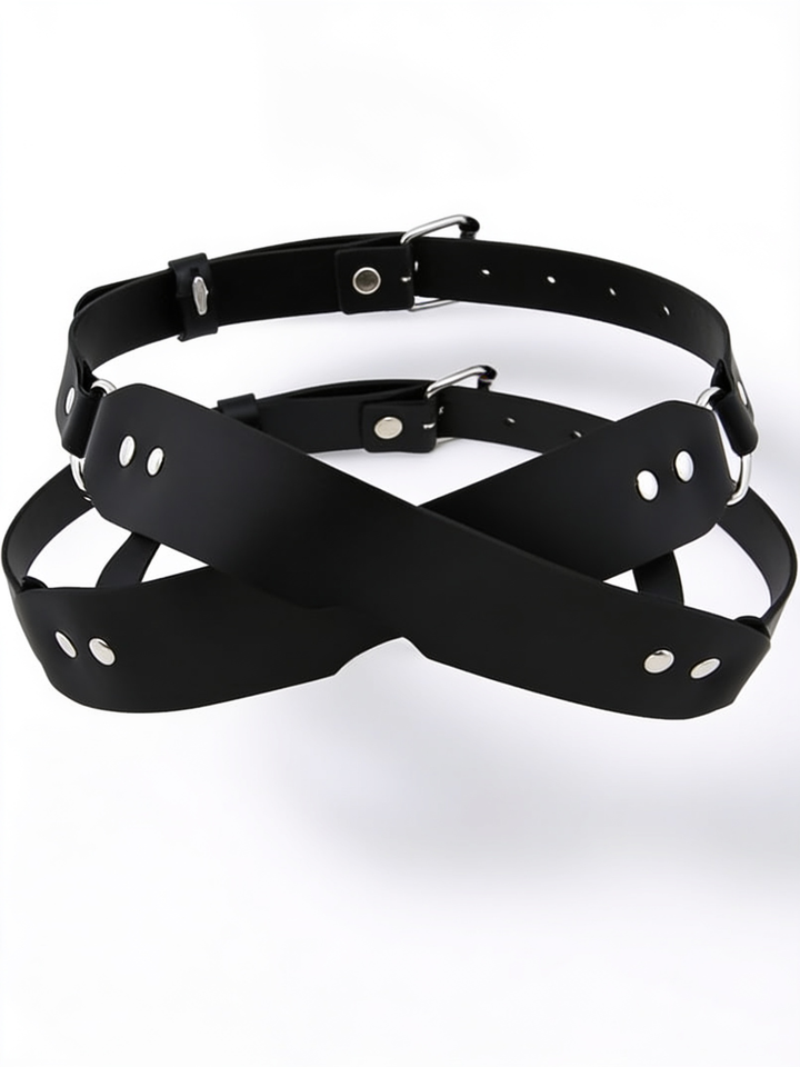 Vegan Leather Play Mask, Super Soft and Comfortable 1
