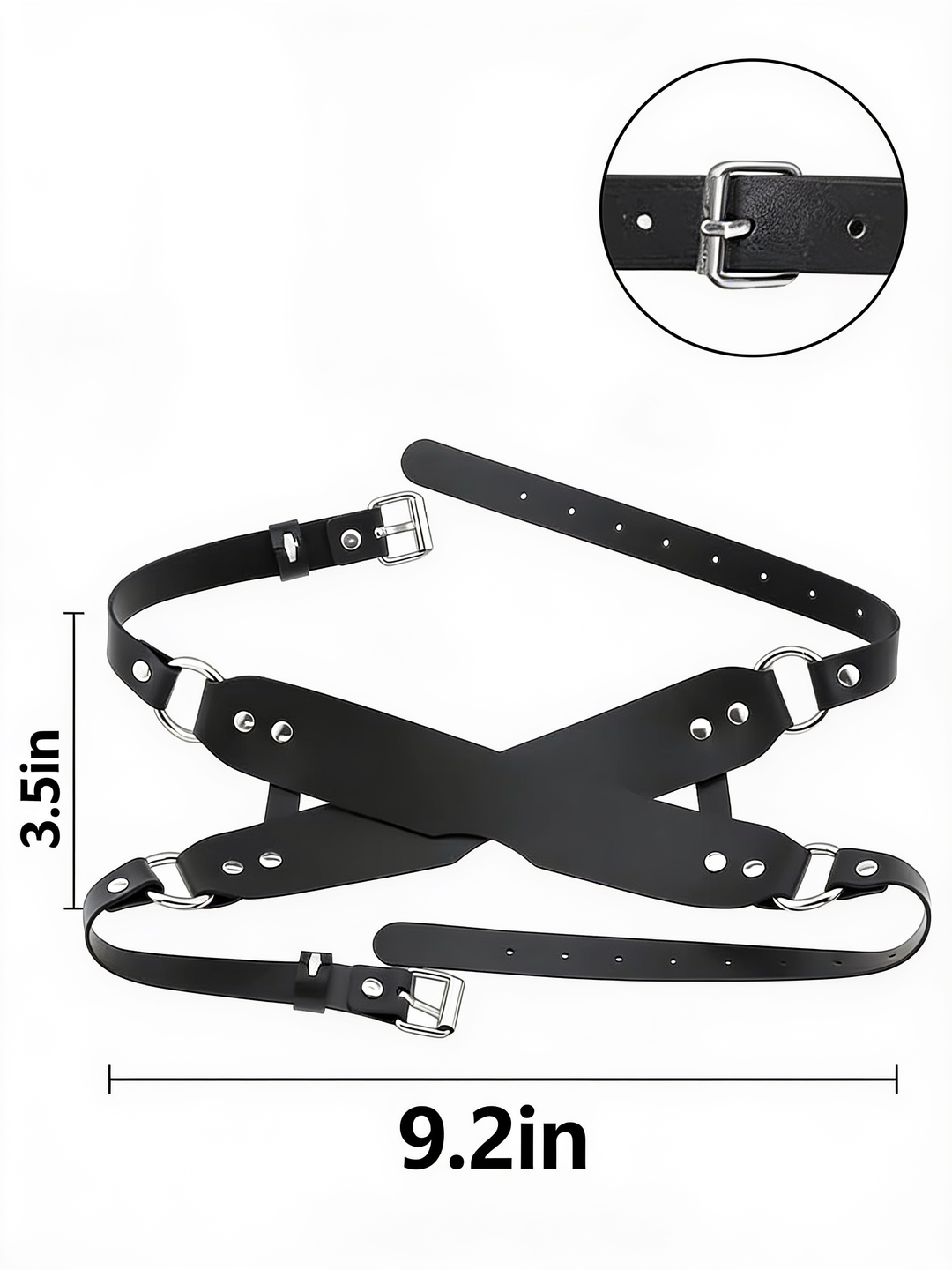Vegan Leather Play Mask, Super Soft and Comfortable 5