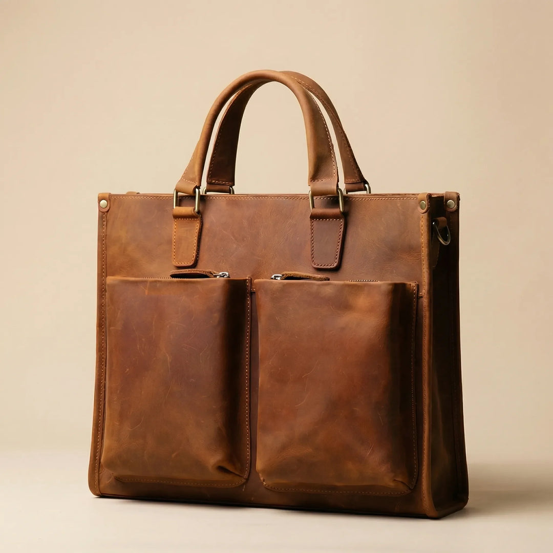 Vintage Style Briefcase - Vintor