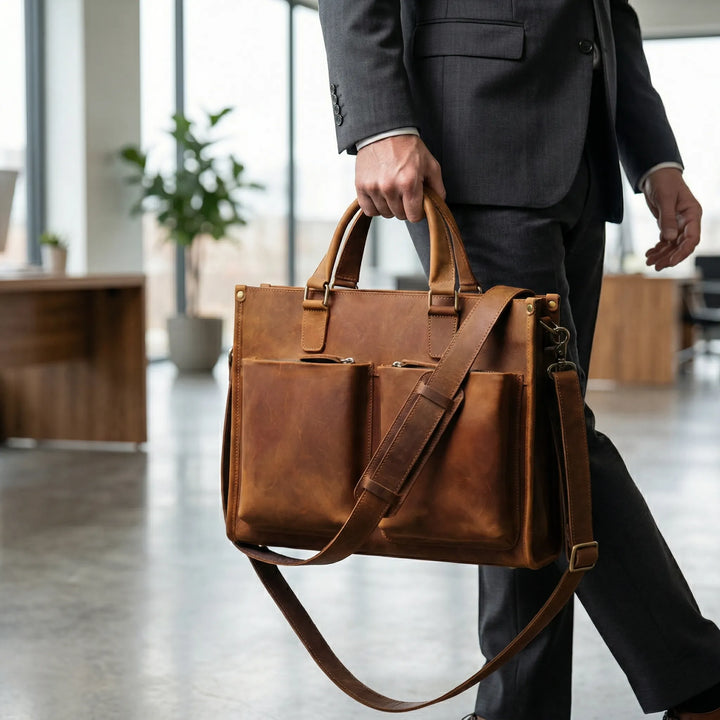Vintage Style Briefcase - Vintor