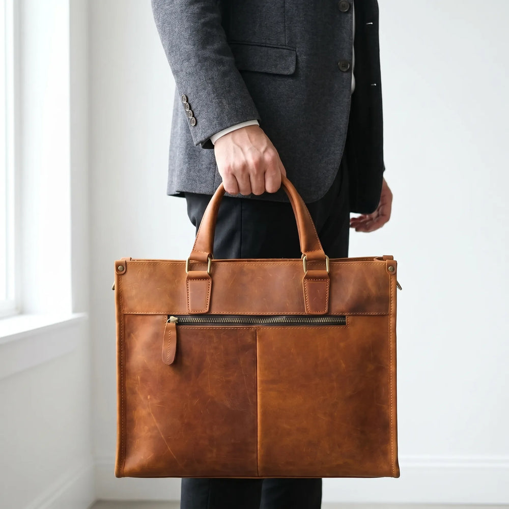 Vintage Style Business Briefcase - Valiantus