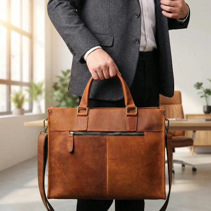 Vintage Style Business Briefcase - Valiantus