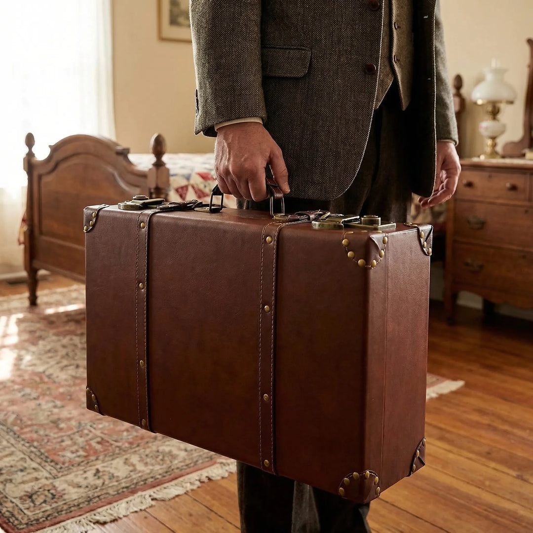 Compact Vintage-Style Carry-On Case - Trovecase