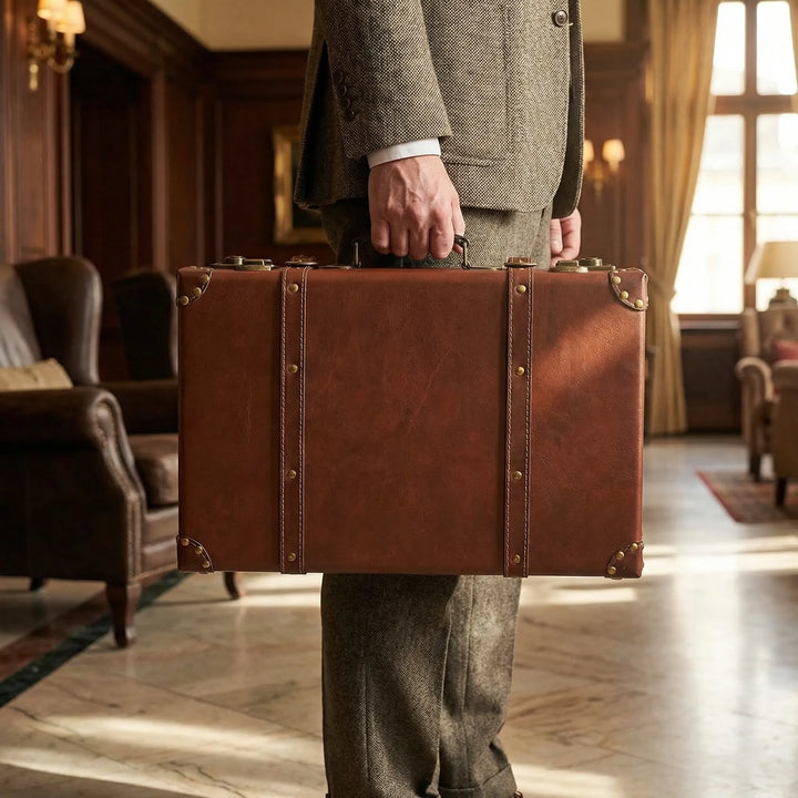 Compact Vintage-Style Carry-On Case - Trovecase