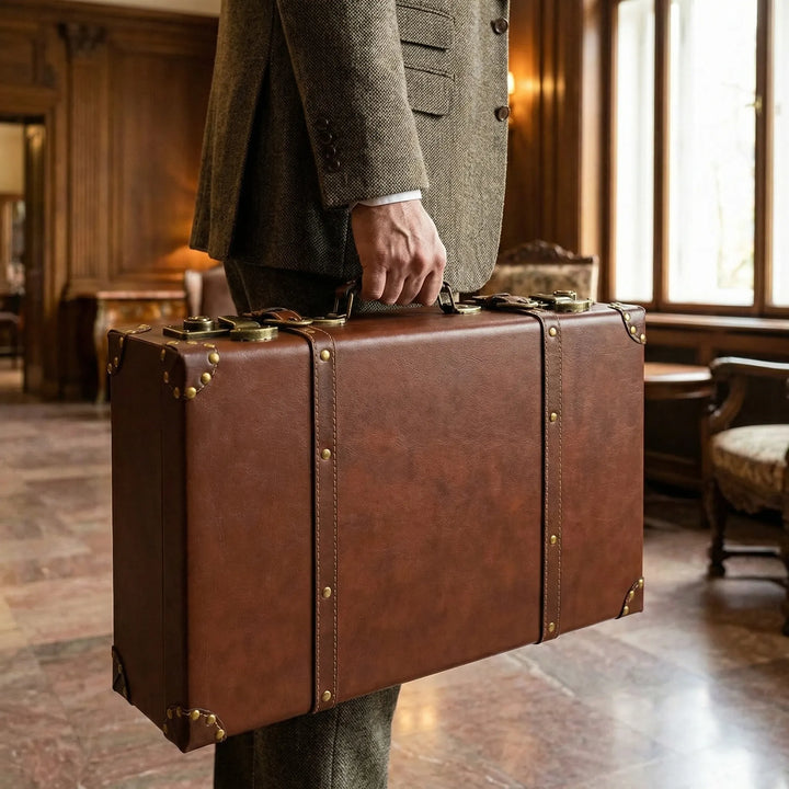 Compact Vintage-Style Carry-On Case - Trovecase