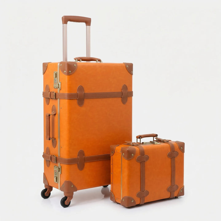 Vintage-Style 2-Piece spinner Luggage Set - Vintravel