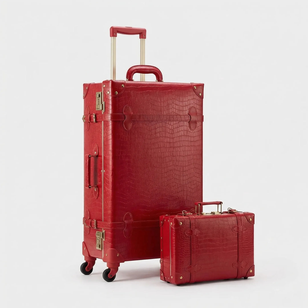 Vintage-Style 2-Piece spinner Luggage Set - Vintravel