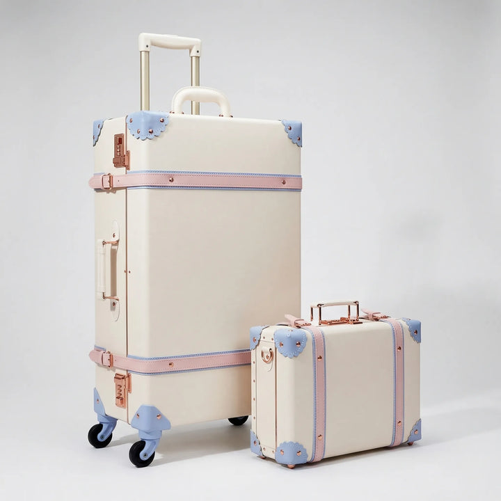 Vintage-Style 2-Piece spinner Luggage Set - Vintravel