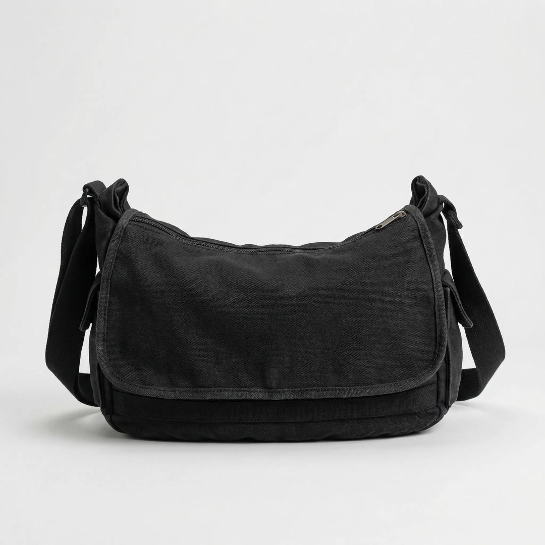 Vintage-Style Crossbody Messenger Bag - Karvex