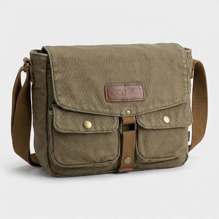 Vintage-Style Crossbody Messenger Bag - Kaelven
