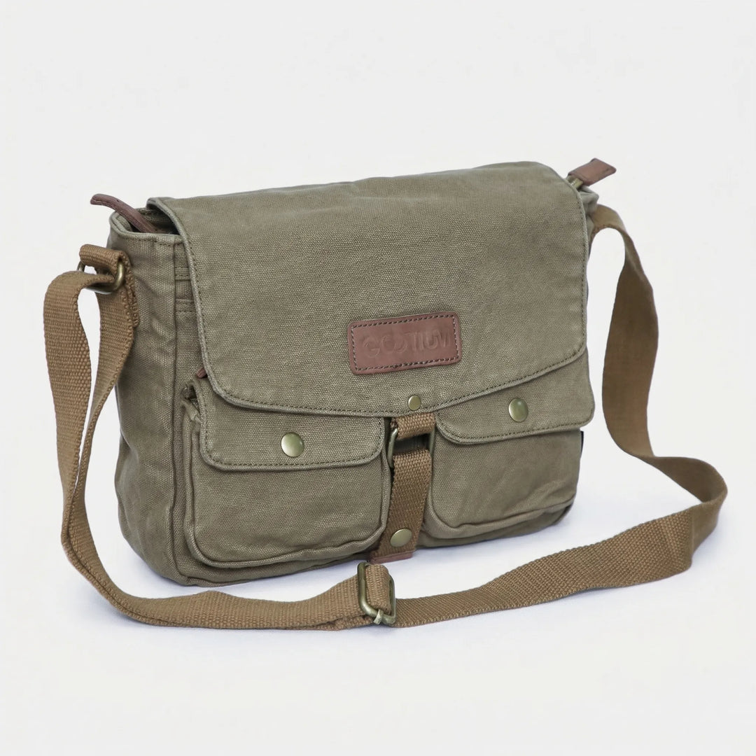 Vintage-Style Crossbody Messenger Bag - Kaelven