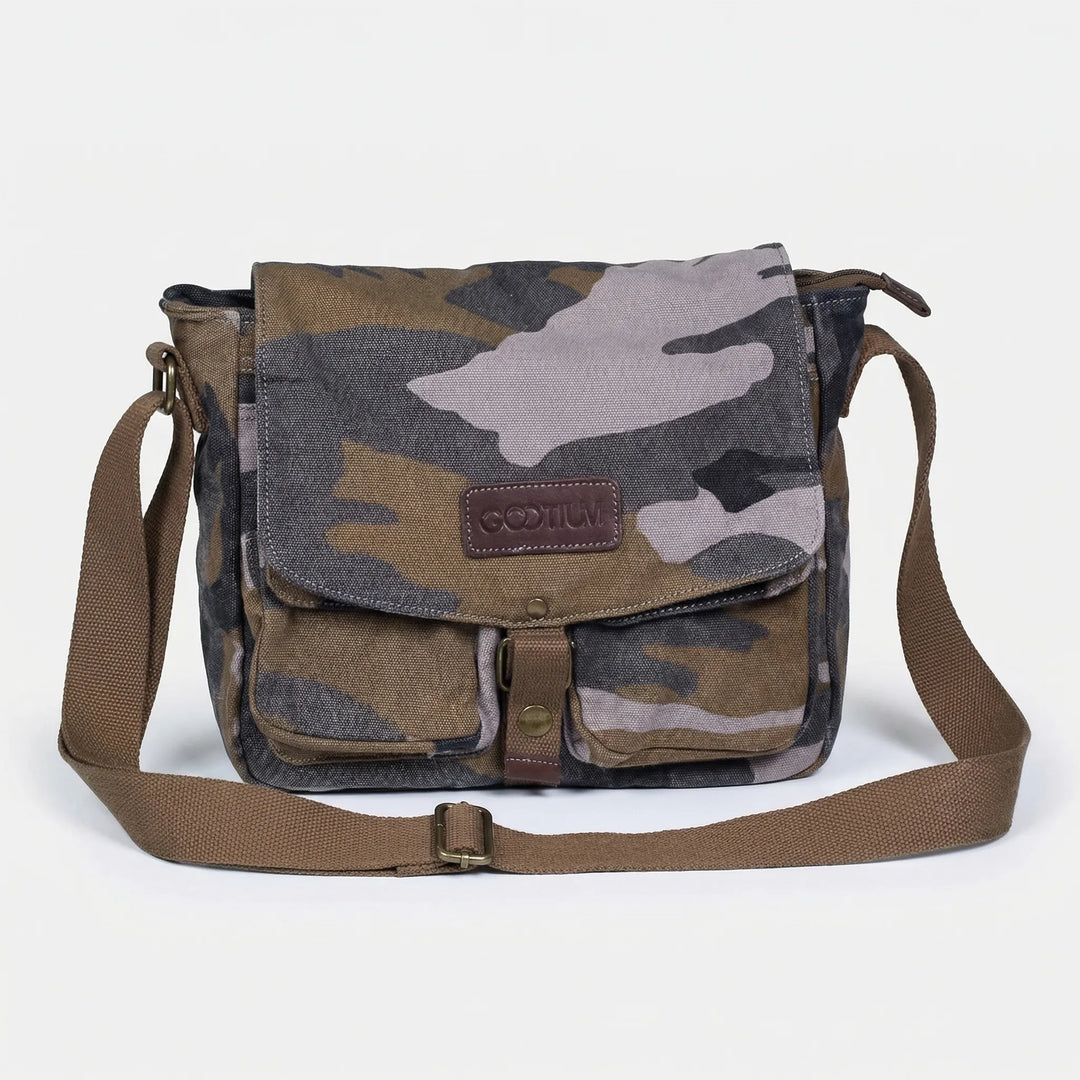 Vintage-Style Crossbody Messenger Bag - Kaelven