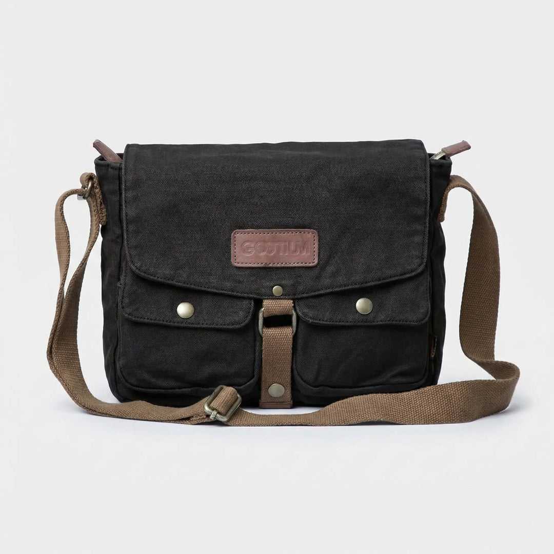 Vintage-Style Crossbody Messenger Bag - Kaelven