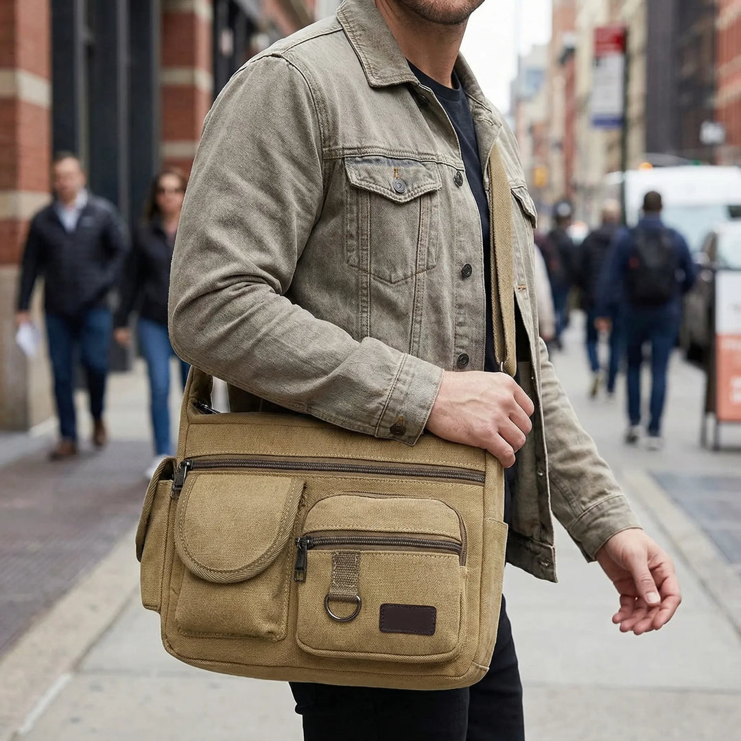 Vintage Style Messenger Bag - Vintrail