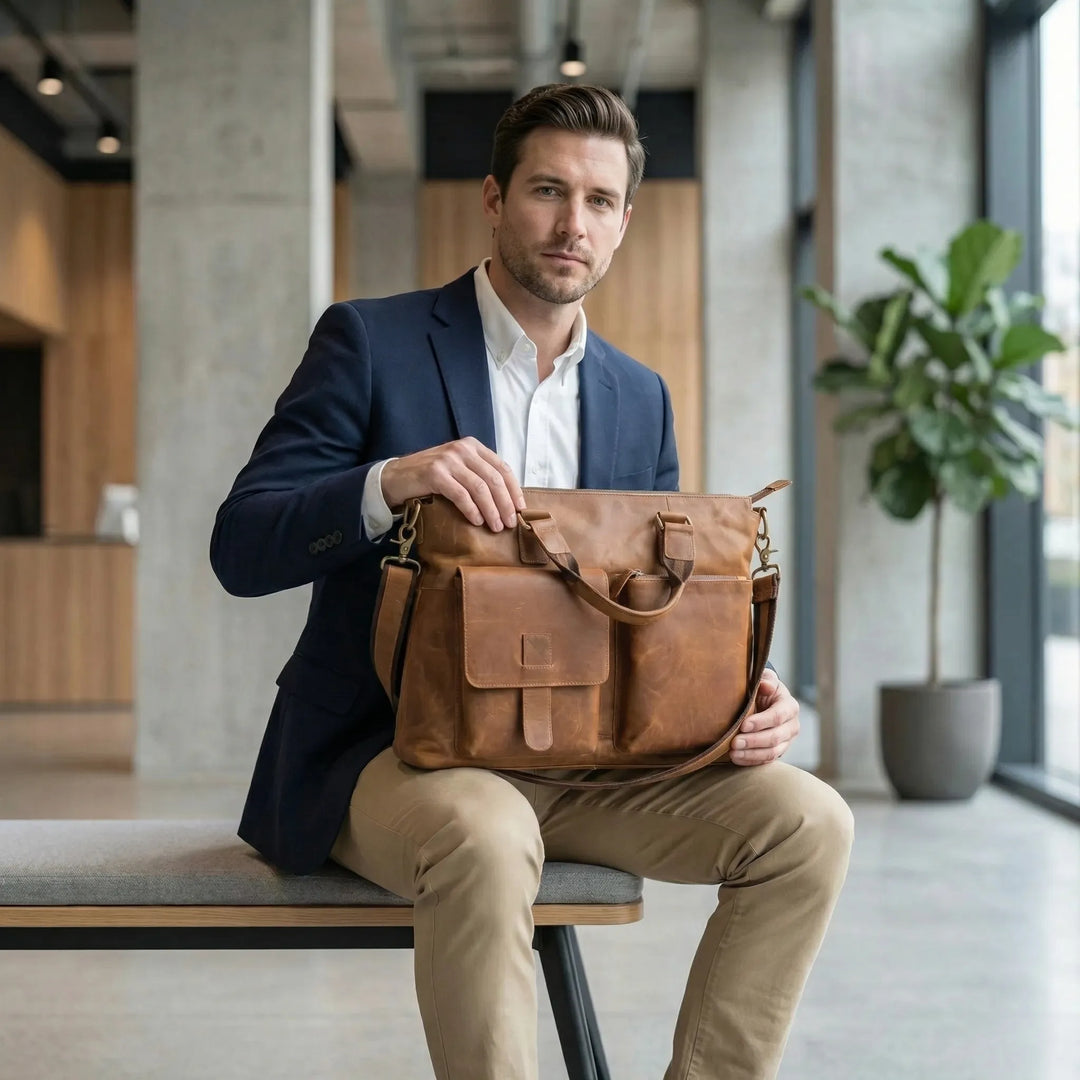 Vintage Style Professional Briefcase - Vintox