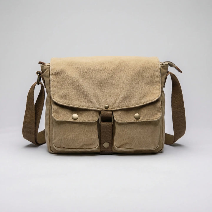 Compact Vintage Crossbody Messenger Bag - Ruggora