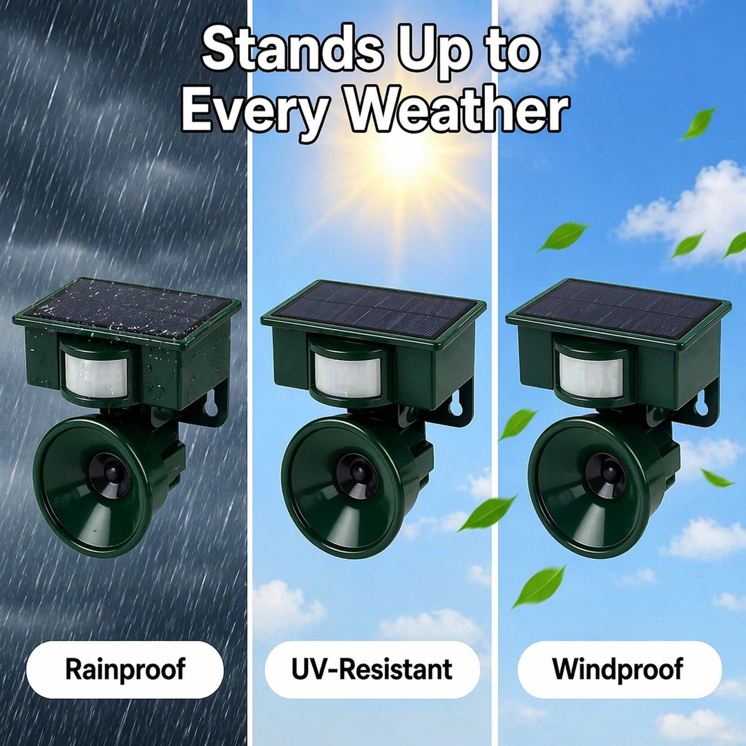 Bird Deterrent | Solar-Powered Motion Sensor | Animal-Friendly Hawk Calls 6