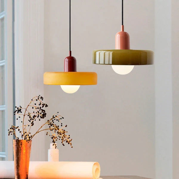 Bauhaus Stained Glass Pendant Lamp 26