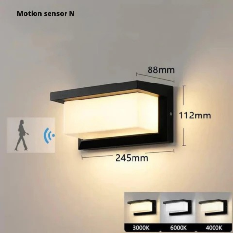 Wall Light | Automatic Motion Sensor | Weatherproof for Entryways & Patios 7