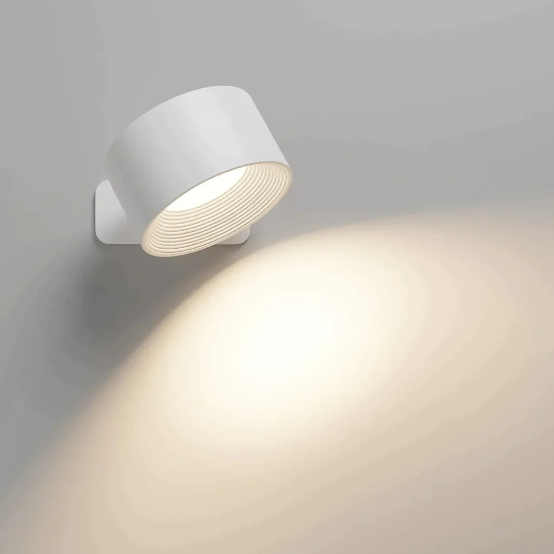 Cordless LED Wall Light with 360° Rotating Head, Touch Dimmer, 3 Colors 1