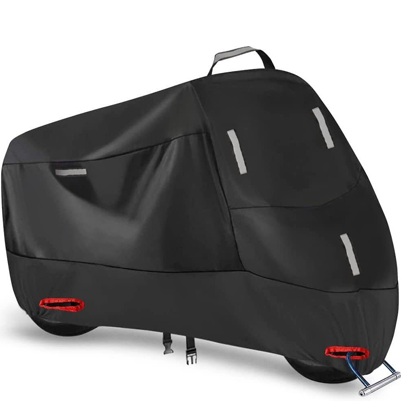Weatherproof Motorcycle Cover | Oxford Fabric | Reflective Strips & Lock Holes 9
