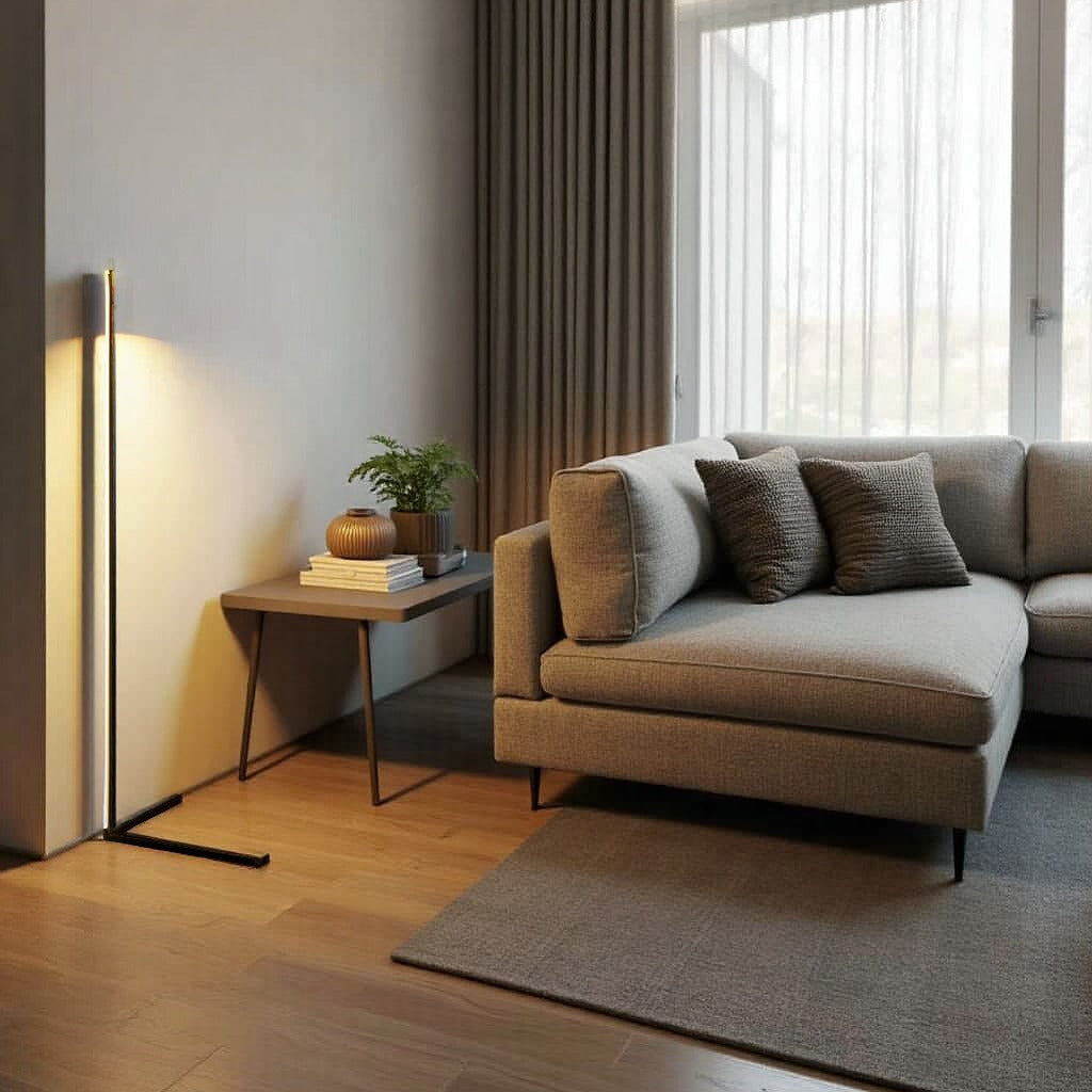Nordic LED Floor Lamp with Remote, Dimmable RGB and Warm White, 142 cm 6