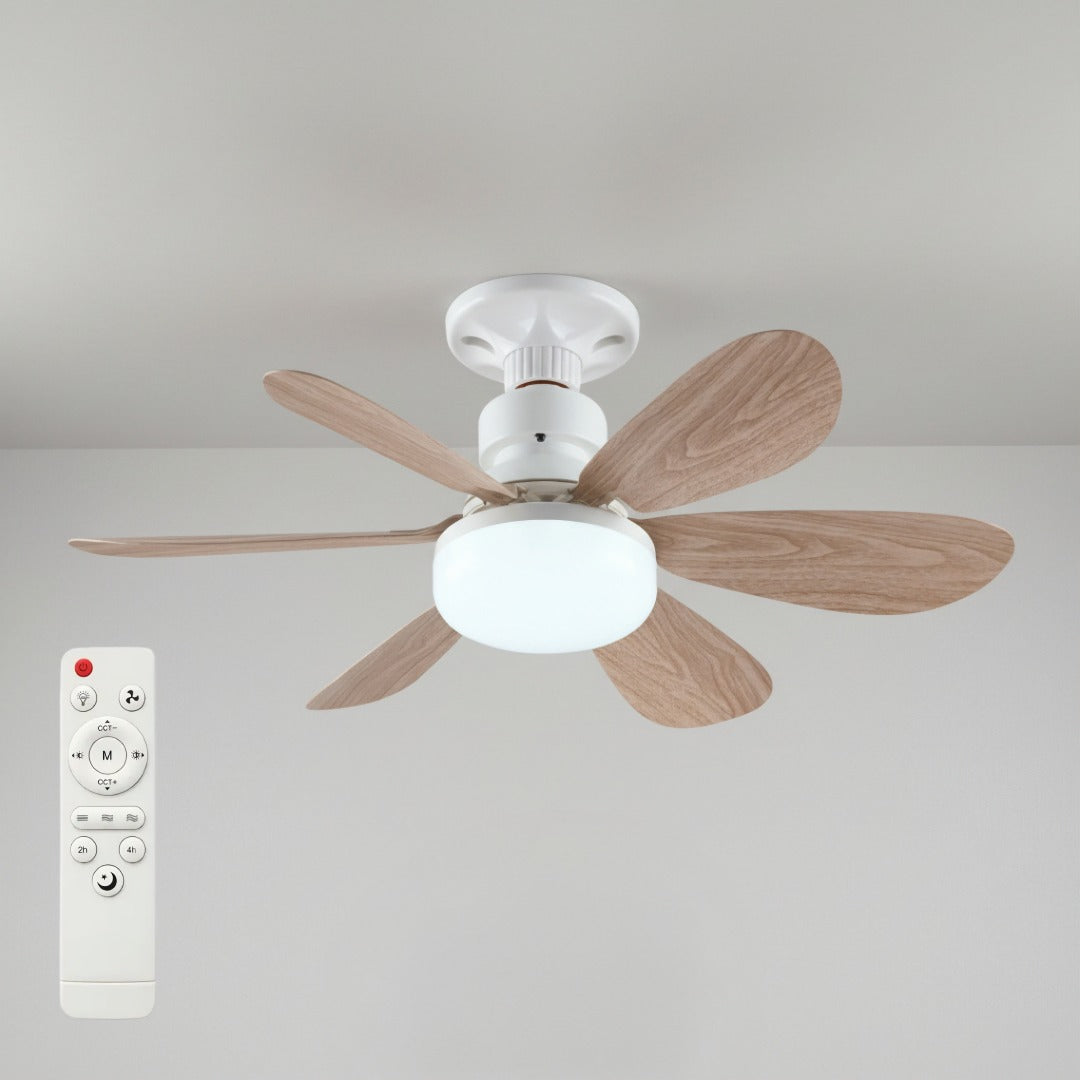 Ceiling Fan with Dimmable LED Light and Remote Control, Ultra Quiet 1