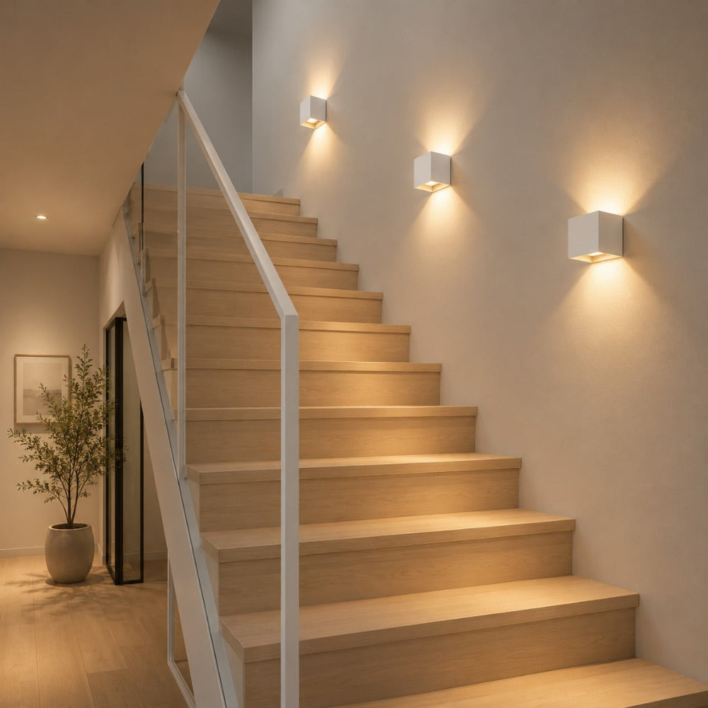 Luxe Cordless Wall Lamp | Square Sensor Light | Aluminum 10x10 cm 2