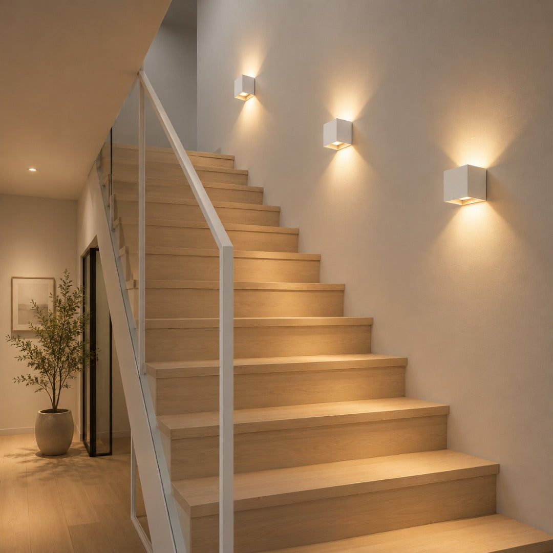 Luxe Cordless Wall Lamp | Square Sensor Light | Aluminum 10x10 cm 2