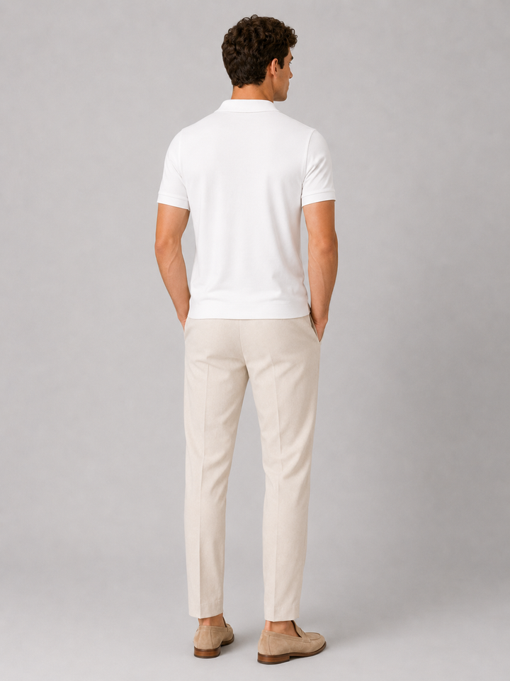 Men's Silky Touch Polo Shirt - Breathable Soft Solid Summer Top 4