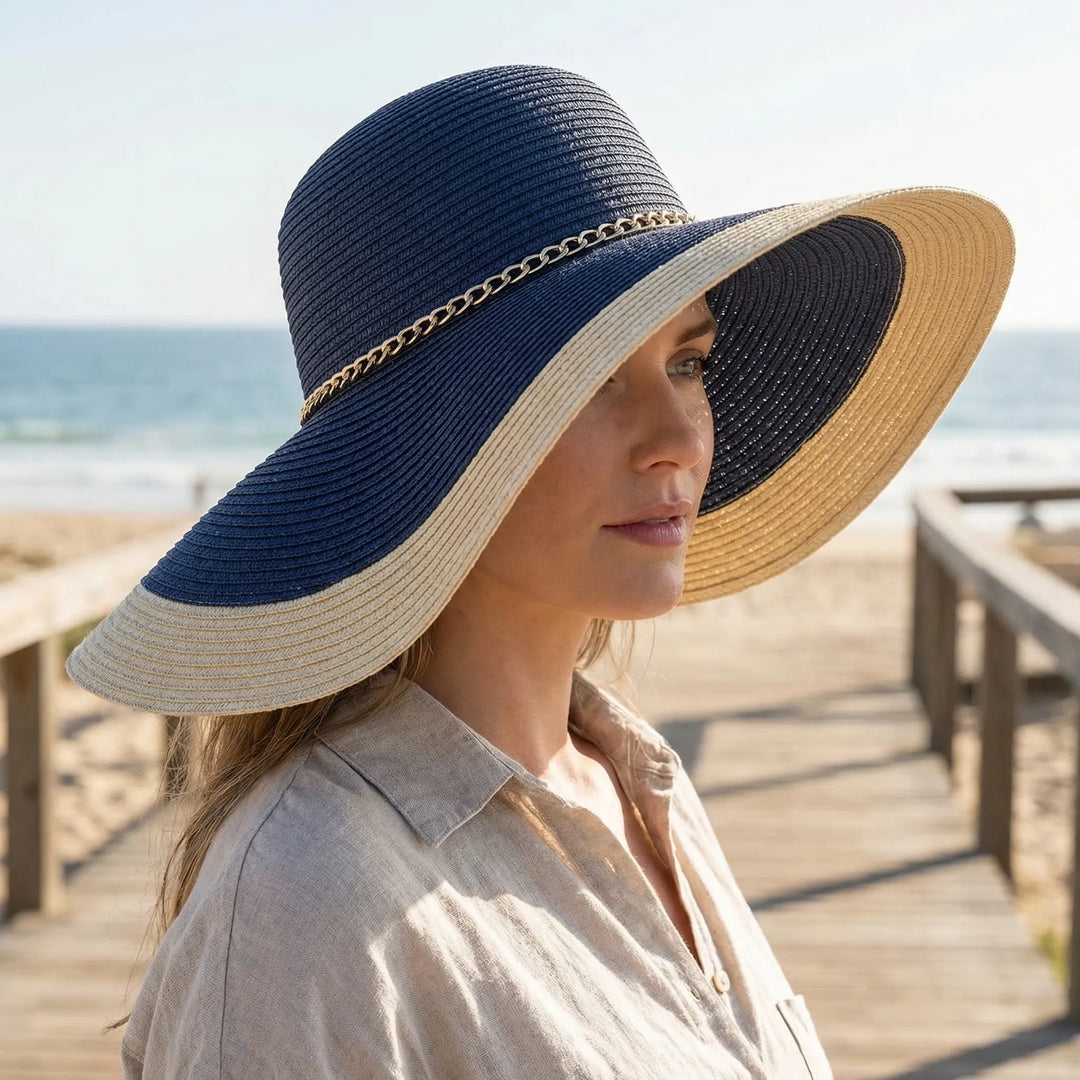 Wide-Brim Woven Summer Hat - ShadeLoom