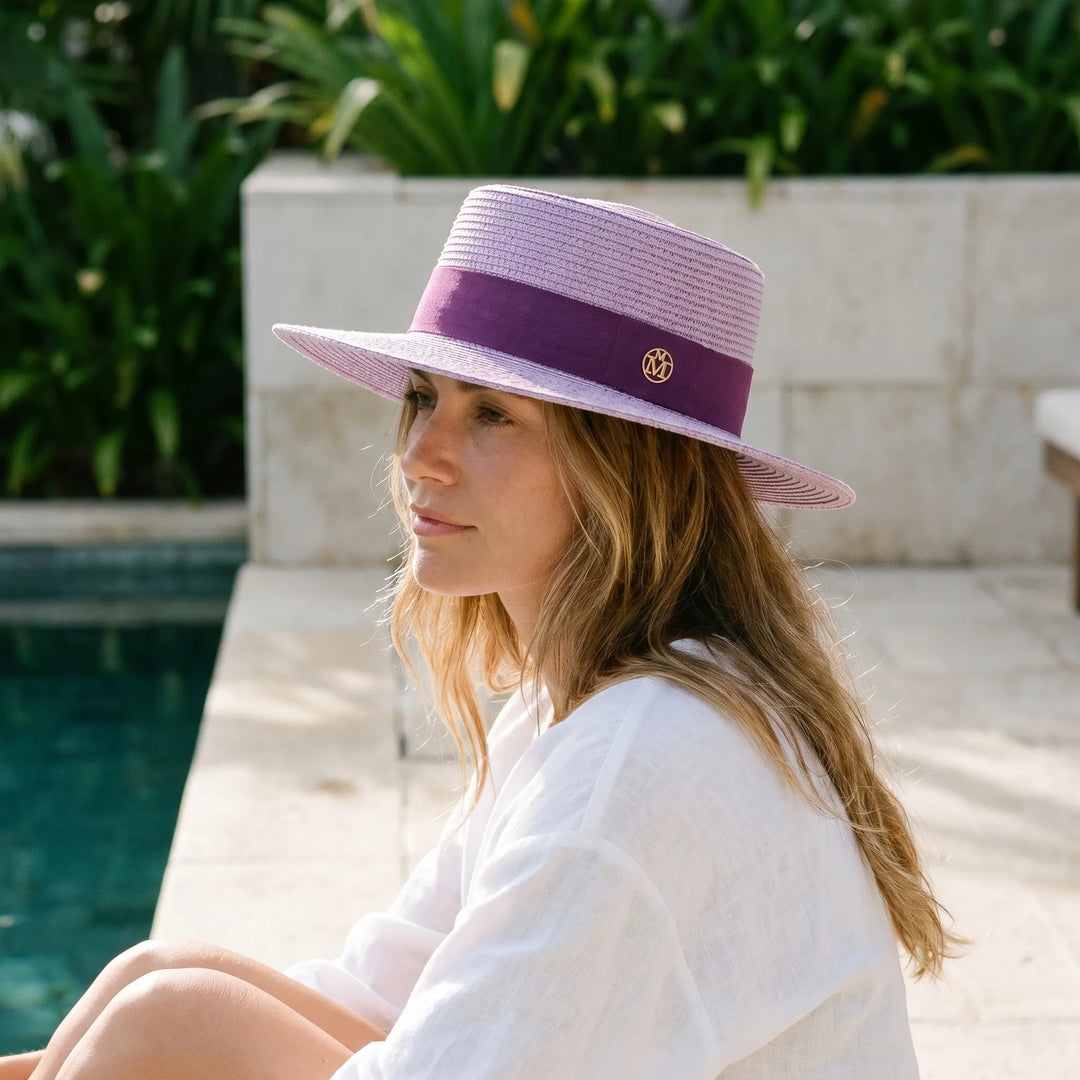 Wide Brim Boater Hat - Solwoven