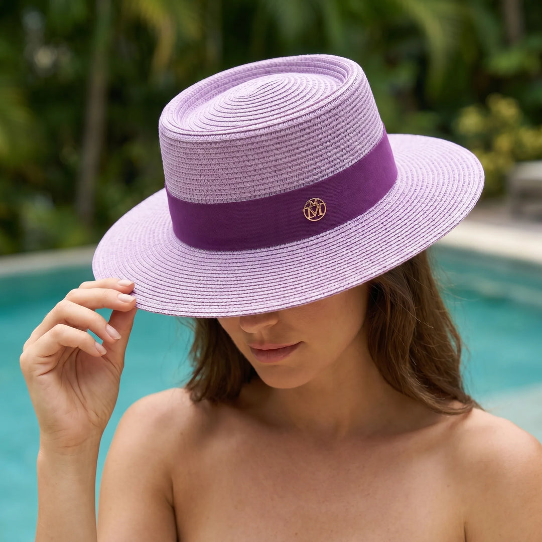 Wide Brim Boater Hat - Solwoven