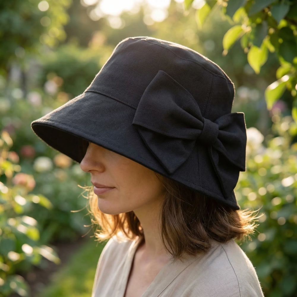 Wide Brim Bucket Hat - Solbrim
