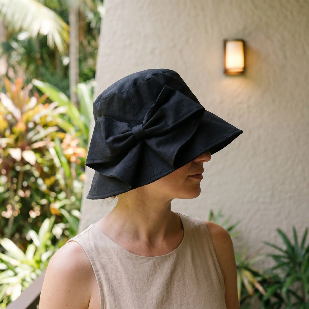 Wide Brim Bucket Hat - Solbrim