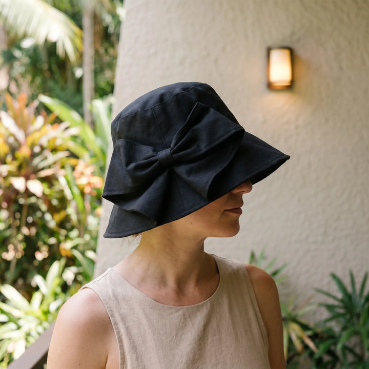Wide Brim Bucket Hat - Solbrim