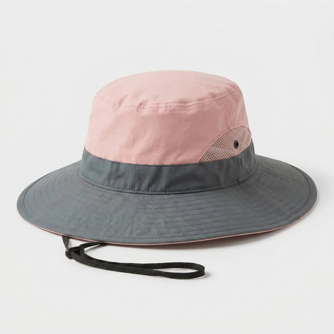 Wide Brim Bucket Hat - Solbrim
