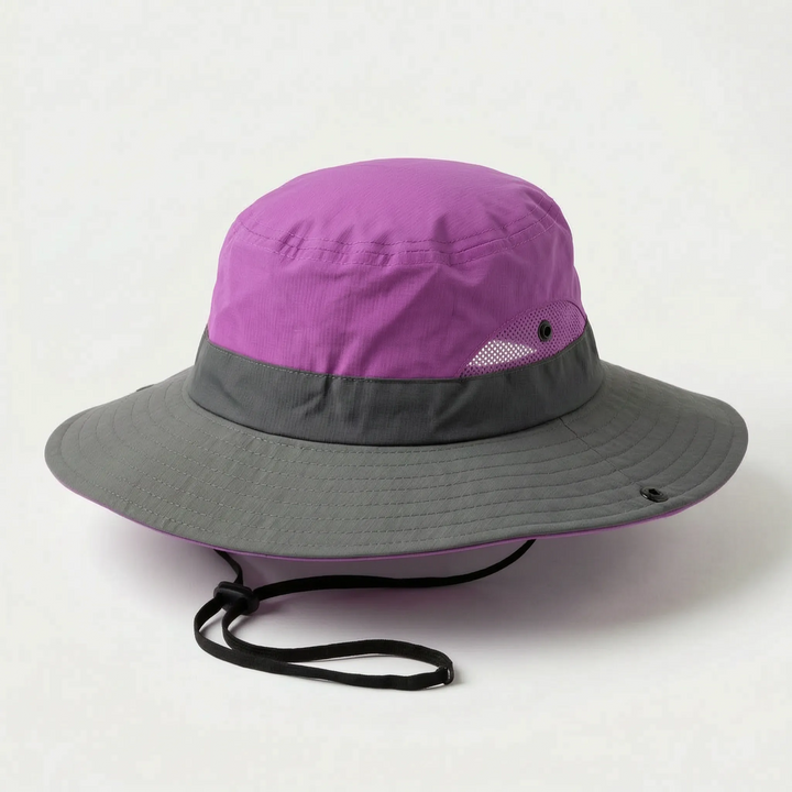Wide Brim Bucket Hat - Solbrim
