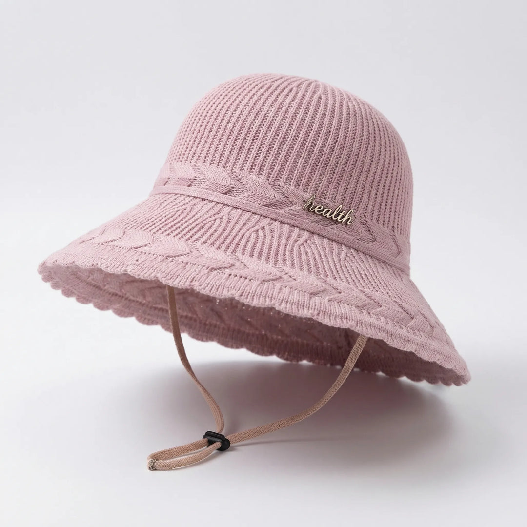 Wide Brim Knit Sun Hat - Solarix