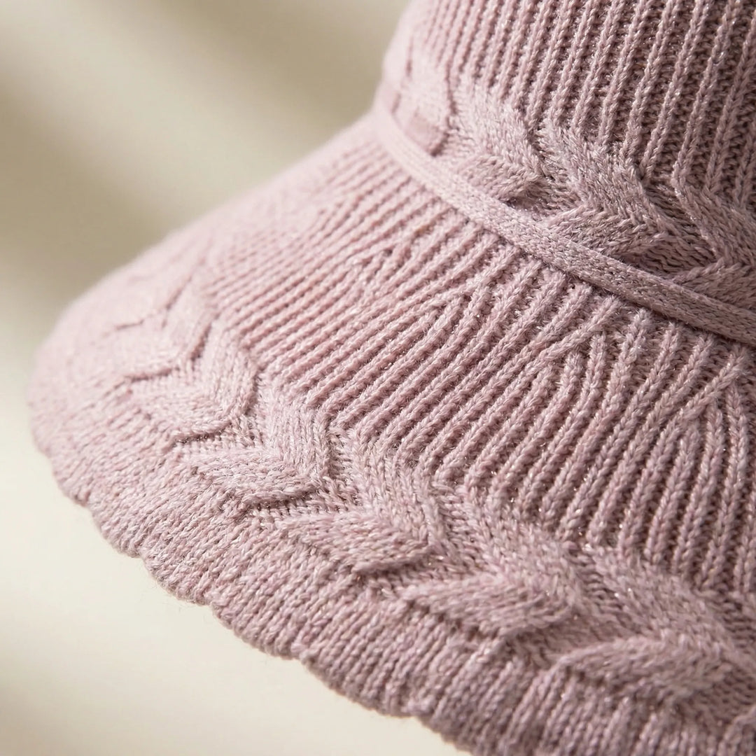 Wide Brim Knit Sun Hat - Solarix